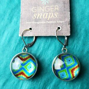 2/15$ NWT Ginger snaps colorful interchangeable earrings
